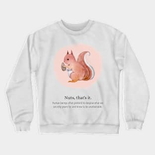 Watercolor Squirrel Crewneck Sweatshirt